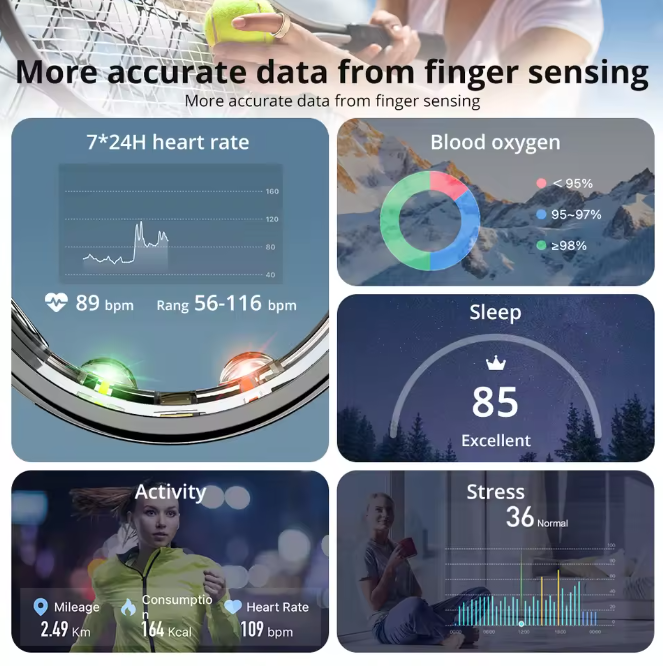 COLMI R10 Smart Ring with Charging Case